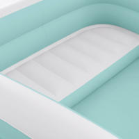 INTEX - Piscina hinchable infantil, color azul y blanco, medidas de 264x165x56 cm, suelo y asientos hinchables, capacidad para 780 litros agua, 2 cámaras de aire, 1 parche reparación, piscinas desmontables para niños - details 2