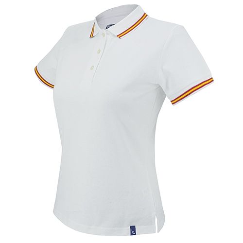 Polo Mujer Bandera España - Pierre Delone - 100% algodón