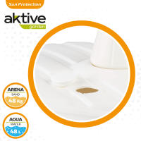 Base para sombrilla cuadrada blanca Ø33-48 mm Aktive - details 3