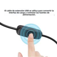 Cable De Poder DC 4.0mm X 1.7mm Con Interruptor ON/OFF USB Tipo C Hembra a DC 5V Para Webcam Router Cámara Mini Ventilador DVR Escáner - details 2
