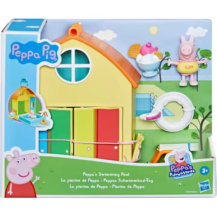 Hasbro Set La piscina de Peppa Pig en caja marron Hasbro F2194 - 1