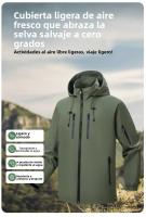 Chaqueta De Montañismo Para Hombres Y Mujeres Impermeable Y a Prueba De Viento Para Esquí Y Deportes Al Aire Libre Marca NameNoEnName_Null Lining Material POLYESTER Tamaño Verdadero Tipo De Chaqueta Windbreaker - details 2