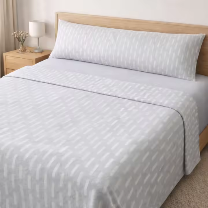 Sábanas de Coralina Térmica Serie +Home - Invierno 200g - MOD CIELO GRIS - Doble Perchado. - 1