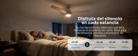 Mellerware - Ventilador de Techo Brizy Bright con Luz y Mando a Distancia. Modelo 2026 Madera Clara. 40W. 6 Velocidades. Ultra silencioso. 3 Aspas 132 de Diámetro. Función Verano-Invierno. Temporizador. LED - details 3