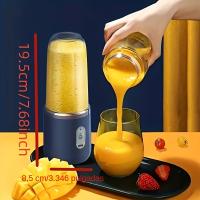 Batidor De Frutas Portátil Eléctrico Doble Copa Máquina De Batido De Jugos Y Milkshakes Auxiliar De Alimentos Para El Hogar - details 10