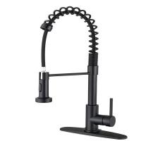 BIT Grifo de fregadero de cocina con resorte abatible, rotación de 360 grados, grifo mezclador de agua fría y caliente - details 0
