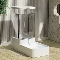 Dispensador Automático De Alimento Y Agua Para Perros 1pc/2pcs Set De Plástico Para Almacenamiento De Alimentos Para Perros - details 1