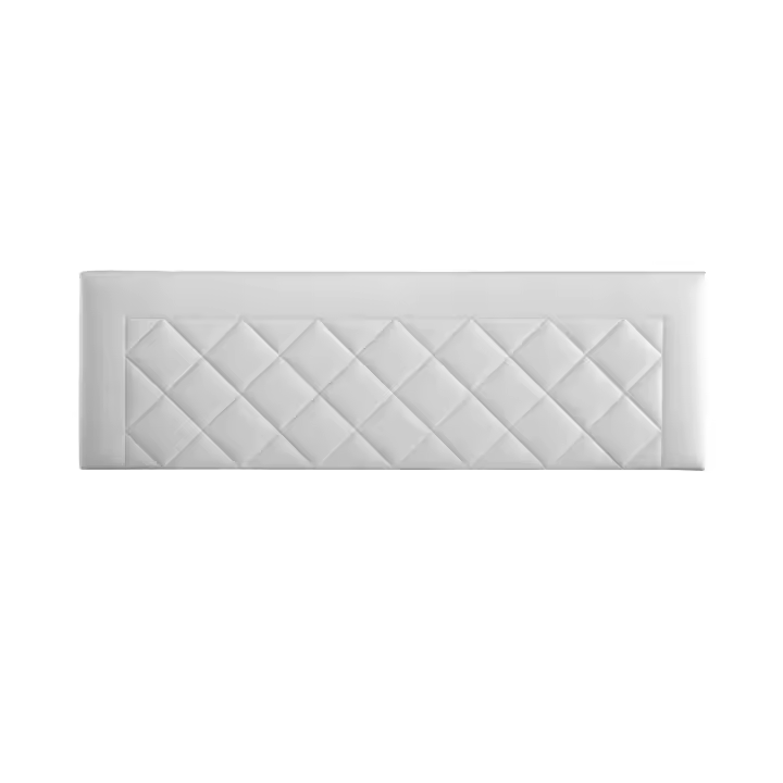 Häusbed Confort SL - Cabecero de Cama 120 - 145x50x7 DOMUS Tapizado Polipiel Blanco - 1