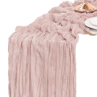 Corredor De Mesa Semi Transparente De Gauze Para Boda Fiesta De Cumpleaños Baile De Primavera Navidad Decoración De Banquete - details 45