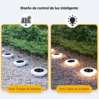 1/4PCS Luz Solar Exterior 14LED Impermeable Para Jardín Patio Pista Decoración De Camping Iluminación De 360° Para Escenario De Verano - details 8