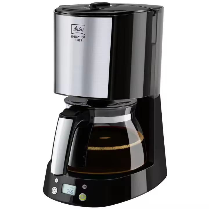 Melitta Cafetera de goteo Melitta Enjoy Top Timer II 1017-11 Selector de Aroma Función Temporizador 10 Tazas - 1