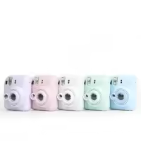 Bolsa de Cámara de Cuero con 7 Partes para Fujifilm Instax Mini 12 Funda de Protección de 64 Bolsillos con Marco de Foto, Espejo de Auto-retro, Filtros de Lente - details 4