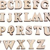 100Pcs Letras Y Números De Madera Para DIY Boda Fiesta Decoración Del Hogar Letras Inglesas A-Z No Pintadas Originales De China - details 3
