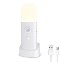 Luz con sensor de movimiento, luz LED recargable con sensor de movimiento con cable USB, luz de pared inalámbrica con encendido/apagado automático - details 0