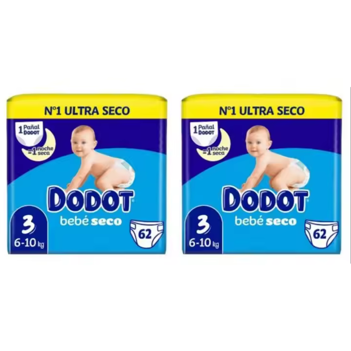 Dodot Pañal Bebé Seco Talla 3 - HASTA 186 Unidades | Máxima Absorción - 1