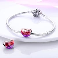 Beadas De Corazón Colorido En Plata Para Joyería De Pulsera Y Collar Con Encanto Para Chicos Y Chicas Accesorios De Moda Irregular - details 117