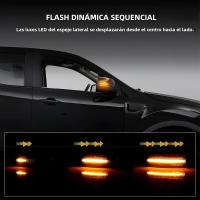 2pcs Luz Indicadora De Señal Dinámica LED Para Espejo Lateral Ford Everest 2015-2019 Ranger T6 Raptor Wildtrak 12v T10 Negro ABS/LED - details 4