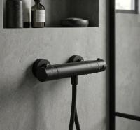 DP GRIFERÍA Grifo Termostático de Ducha New Design Black Edition - Seguridad 38º, Negro - details 2