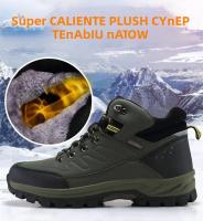 Botas De Invierno Para Hombre Calzado De Cuero De Alta Calidad Botines De Nieve Para Exteriores Y Senderismo Talla 39-46 - details 3