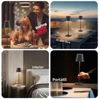 Lámpara De Escritorio LED Moderna Multicolor Recargable Sin Cable Para Estudio Y Oficina Lámpara De Noche Táctil Para Habitación - details 7