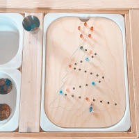 Juego De Tablero Sensorial Montessori Para Niños Madera Colores Aprendizaje Abierto Movimiento Finado Juguetes Educativos - details 10