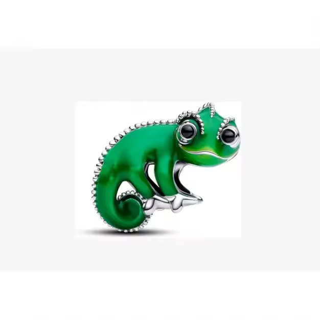 PANDORA Rapunzel Pascal 793983C01 - Abalorio de plata de ley con cristales artificiales, compatible con momentos - 1