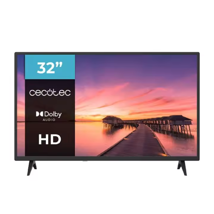 Cecotec TV, Televisor LED de 32Pulgadas 0 Series 0032S. Pantalla 32 Pulgadas, HD, Resolución de imágenes y Videos óptima - 1
