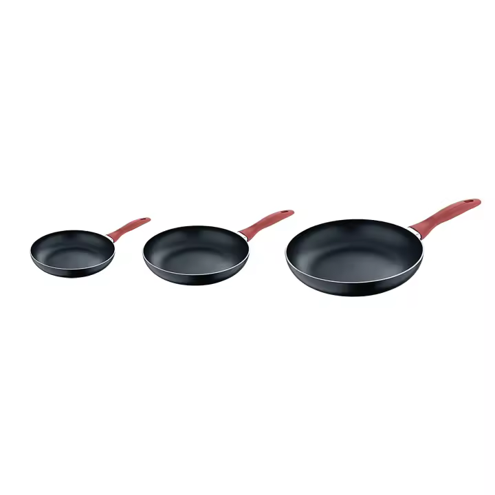 SAN IGNACIO Set de 3 Sartenes antiadherentes en Aluminio prensado Ø16Ø20Ø24 cm ACACIA - 1