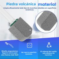 Cepillo De Inodoro Con Piedra De Pimice 10/20Pcs Herramientas De Limpieza Para Lavabo Y Azulejos Eliminador De Escoria Y Rostro Con Mango Y Asiento - details 2
