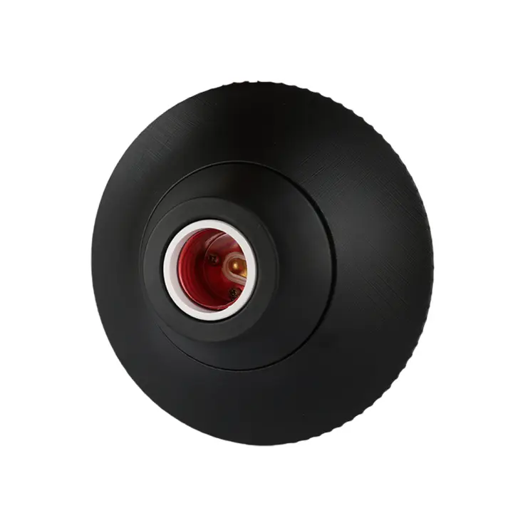 Soporte De Bombilla Colgante E26/E27 1/2pcs Base Redonda Texturizada Fija Para Voltaje 110-250 Uso Doméstico Y Comercial - 1