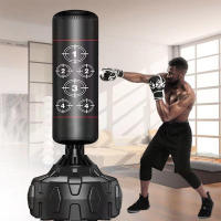 ALLINLIFE Saco de Boxeo de Pie para Adultos, 170cm Saco de Arena para Adultos MMA Karate Fitness Kickboxing, Resortes Amortiguador, Rellenable de Arena 80kg /Agua 50kg - details 1