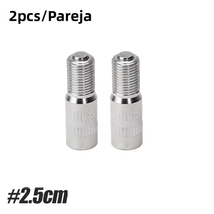 1 Par De Extensores De Válvula De Bicicleta Para Válvula Schrader 19mm 25mm 39mm Piezas De Ciclismo Accesorios De Tubo De Extensión - 1