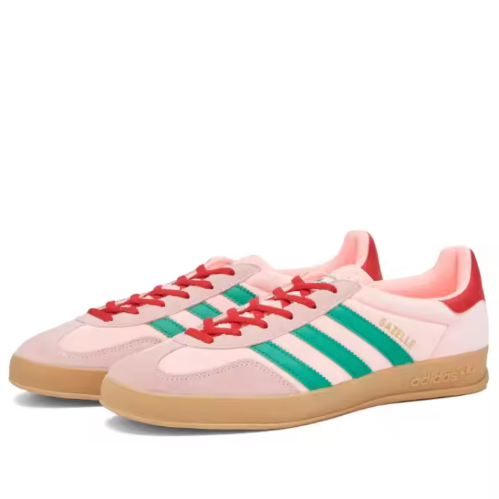 Adidas Gazelle Indoor Woman JI2713 Court Green / Glow Pink / Gum JI2713 - 1