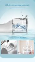 Irrigador Bucal Portátil Recargable, 4 Modos y 4 Boquillas, Depósito 300ML IPX7 Impermeable, Limpiador Dental Eléctrico para Hogar y Viaje - details 6