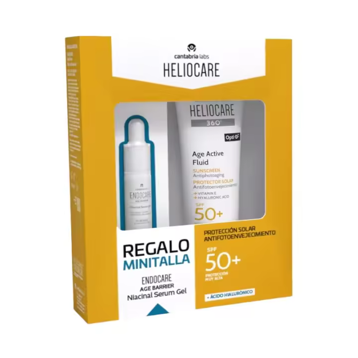 Heliocare 360 PACK Age Active Fluid + Minitalla Sérum Age Barrier 10 ml - 1