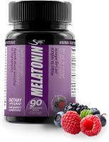 SCULPT - Melatonin, Melatonina para Dormir, Suplemento Sublingual, 90 Comprimidos x 180 mg Sabor Frutas del bosque - details 0