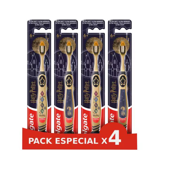 Colgate Pack x4 Cepillo de Dientes Harry Potter 6+ - 1
