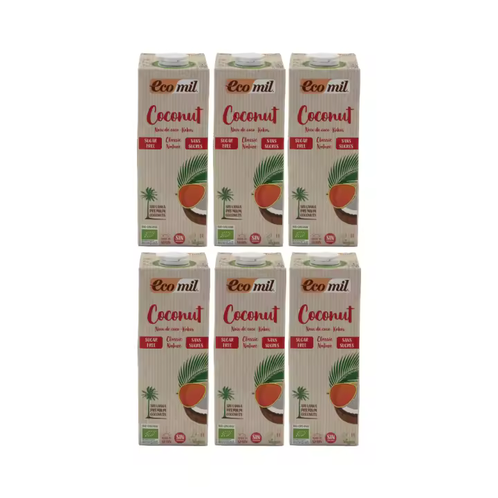 Pack 6x EcoMil Coco Classic Nature Bio 1 L - 1
