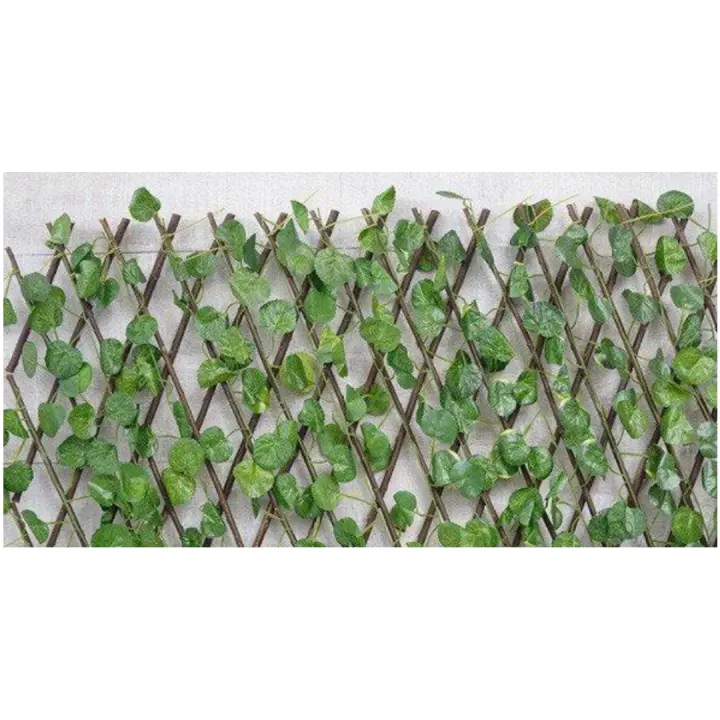 Celosía Extensible de Mimbre Decorativa 1x2m | Enrejado para Privacidad en Jardín - 1