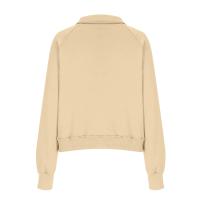 Nueva Sudadera De Mujer Con Capucha Cuello Erguido Otoño Invierno Color Sólido Fleece Manga Larga Bolsillos Cierre Media Pullover Suave - details 71