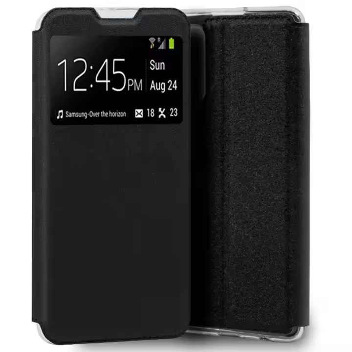 Tumundosmartphone Funda Libro Soporte con Ventana para Oppo A54 5G / A74 5G color Negra - 1