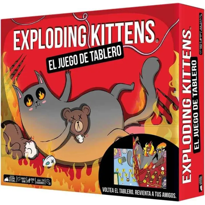 Exploding Kittens El Juego de Tablero ASMODEE - 1