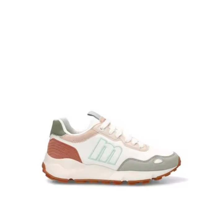 Zapatillas Casual Mustang - Mujer - Suela Plana - Modelo 60885 - Color Blanco - 1