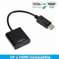 Adaptador De Cable DP a HDMI Compatible Converter De Video Y Audio Para PC Proyector HDTV DP Macho a HDMI Hembra - details 1