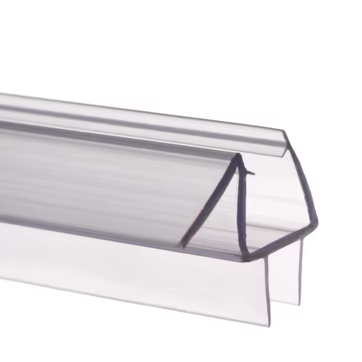 Tira De Sellado Portátil Para Puerta De Ducha Y Ventanas Transparente Antigolpes PVC Para Baño Resistente Al Agua - 1