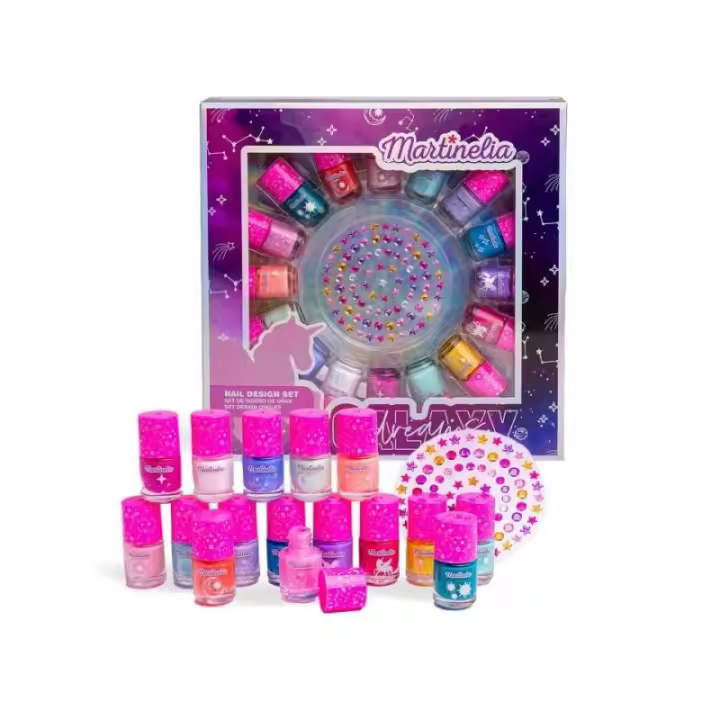SET DE DISEÑO DE UÑAS GALAXY DREAMS SPARKLING DE AQUARIUS COSMETIC - 1
