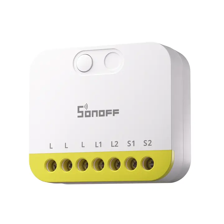Sonoff Mini interruptor inteligente Duo-L, 2 canales Zigbee,12A, blanco - 1