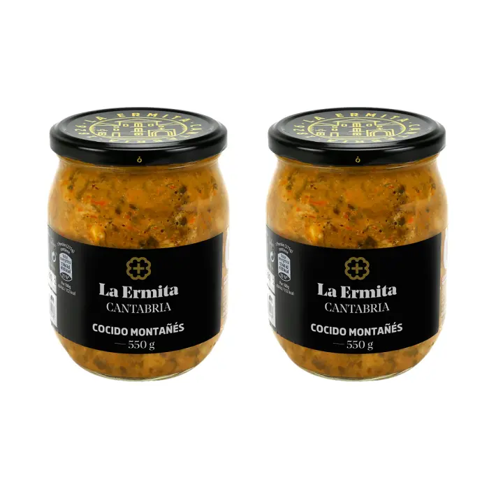 LA ERMITA Cocido Montañés – Receta Cántabra con Alubias y Compango, Sin Gluten - 1