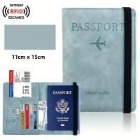 Bolsa De Pasaporte Con RFID De Cuero PU Multifuncional Para SIM Certificado Holster Clip Para Documentos Unisex - details 13