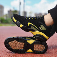 Zapatos De Deporte Para Hombre Talla Grande Color Bloque Trendy Antideslizantes Con Cordones Duros Y Duraderos Para Actividades Al Aire Libre - details 16